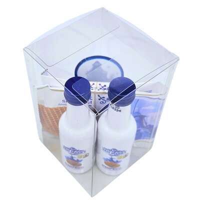 van Meers Holland Likör - Stroopwafels - und Glas im Geschenkkarton