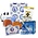 typisch-hollands-geschenkpakket Dutch delicacies - Goodie bag with Delft blue windmill