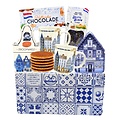typisch-hollands-geschenkpakket Cadeau-pakket - Gevelhuisjes Delfts blauw