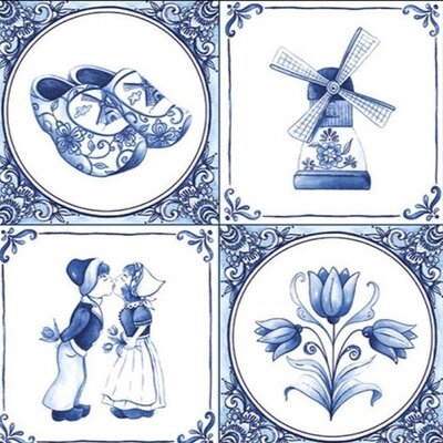 Typisch Hollands Servetten Holland tegel decoraties