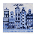 Heinen Delfts blauw Delfter blaue Fliese mit Amsterdamer Grachtenhäusern - 5 Häuser