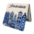 Typisch Hollands Spiegeldoosje Amsterdam - Delfts blauw