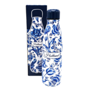 TTD Gifts Water bottle (insulated bottle) Delft blue - flowers