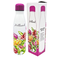 TTD Gifts Waterfles (isoleerfles) Tulpen roze-rood
