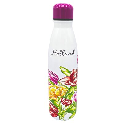 Typisch Hollands Waterfles (isoleerfles) Tulpen roze-rood