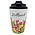 TTD Gifts Coffee to Go cup - Travel cup - with lid tulips - red-pink