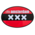 TTD Gifts Sticker ovaal - Amsterdam -Rood XXX