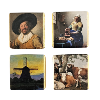 Typisch Hollands Melkchocolade in  geschenkdoos – Beroemde oude meesters