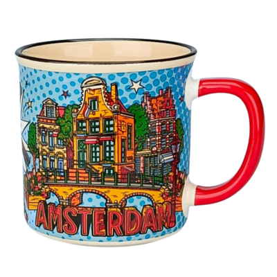 Typisch Hollands Kleine Amsterdam-Tasse in Geschenkbox - City Vibes Amsterdam