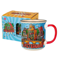 Typisch Hollands Große Amsterdam-Tasse in Geschenkbox - City Vibes Amsterdam
