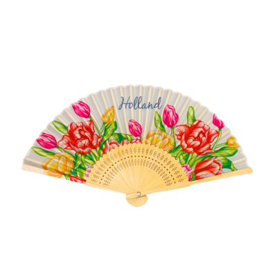 Typisch Hollands Hand fan - Colorful - Tulip decor