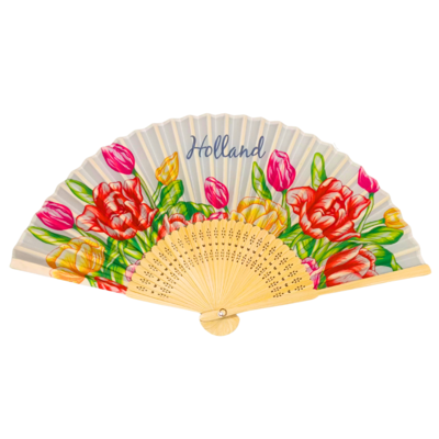 Typisch Hollands Hand fan - Colorful - Tulip decor