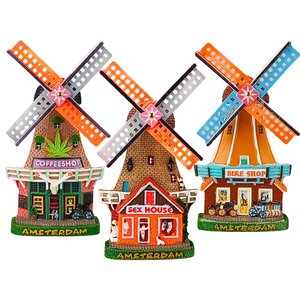 Typisch Hollands Magnet mills - Amsterdam - set of 3