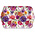 Typisch Hollands Tablett - gemischte Blumen 21x14cm