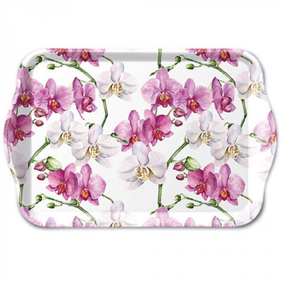Typisch Hollands Tray -Elegant orchids 21x14cm