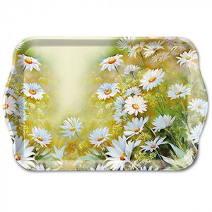 Typisch Hollands Tray - Daisies in green 21x14cm