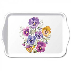 Typisch Hollands Tray - Bouquet of violets 21x14cm