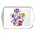 Typisch Hollands Tray - Bouquet of violets 21x14cm