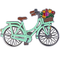 Matix Holland Magnet - Fahrrad mit sich drehenden Rädern - Mintgrün