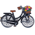 Typisch Hollands Amsterdam Magnet - Bicycle with spinning wheels - Black