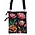 Robin Ruth Passport bag - Neck bag - Black with botanical tulip print