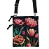 Robin Ruth Paspoorttas - Nektas - Zwart met botanisch tulpenprint