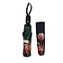 Typisch Hollands Luxury umbrella - Black with botanical tulip print