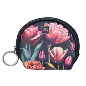 Robin Ruth Fashion Wallet with tulips - black