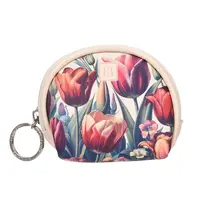 Robin Ruth Fashion Wallet with tulips - beige