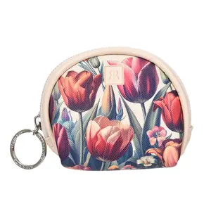 Robin Ruth Fashion Wallet with tulips - beige