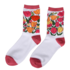 Holland sokken Damensocken - Tulpen (weiß) Größe 36-41