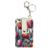 Typisch Hollands Pasjes houder-sleutelhanger - Beige met botanische tulpen