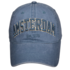 Robin Ruth Fashion Cap Amsterdam - est 1275 - Blue with thick embroidery