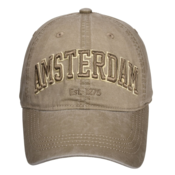 Robin Ruth Fashion Cap Amsterdam - est 1275 - Beige with thick embroidery