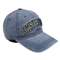 Robin Ruth Fashion Cap Amsterdam - est 1275 -Blauw met dikke borduring