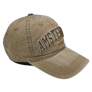 Robin Ruth Fashion Cap Amsterdam - est 1275 - Beige mit dicker Stickerei