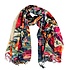 Robin Ruth Fashion Women's scarf beige with botanical tulip print