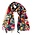 Robin Ruth Fashion Women's scarf beige with botanical tulip print