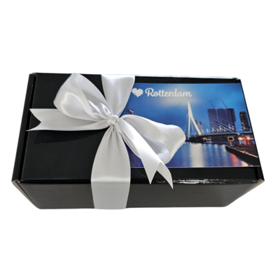Typisch Hollands Rotterdam-Geschenk in luxuriöser Geschenkbox und Karte.