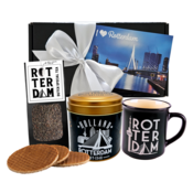 Typisch Hollands Rotterdam-Geschenk in luxuriöser Geschenkbox und Karte.