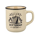 Typisch Hollands Kleine Tasse - Rotterdam - Campus Tasse Weiß in Geschenkbox