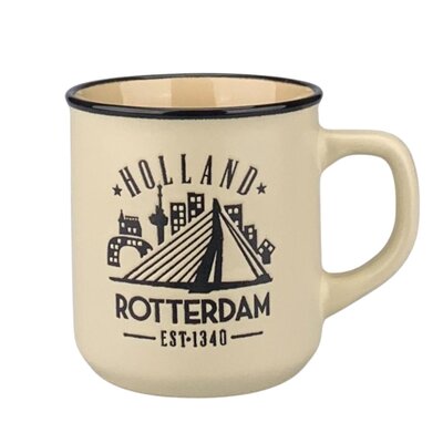 Typisch Hollands Small mug - Rotterdam - Campus mug White in gift box