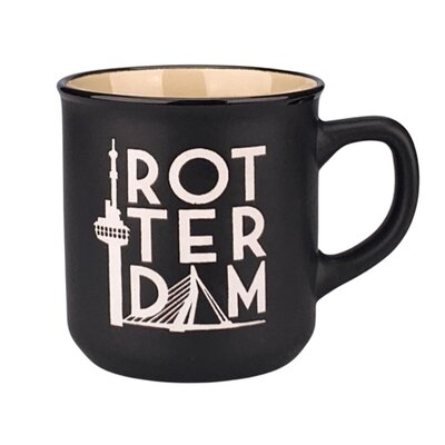 Matix Kleiner Becher – Rotterdam – Campus-Becher schwarz in Geschenkbox