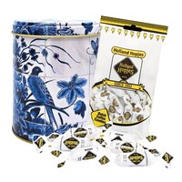 Typisch Hollands Hopjes in einer Dose im Delfter-Blau-Design
