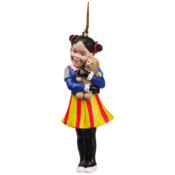 Typisch Hollands Piet - Meisje  met beer in de armen