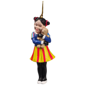 Typisch Hollands Piet - Mädchen mit Bär im Arm