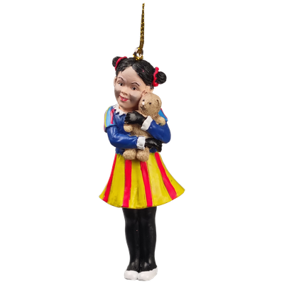 Typisch Hollands Piet - Mädchen mit Bär im Arm