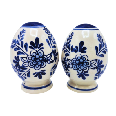 Typisch Hollands Zout & peper set  - met molen en bloemdecoratie