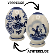 Typisch Hollands Salz- und Pfefferset – mit Mühle und Blumendekoration