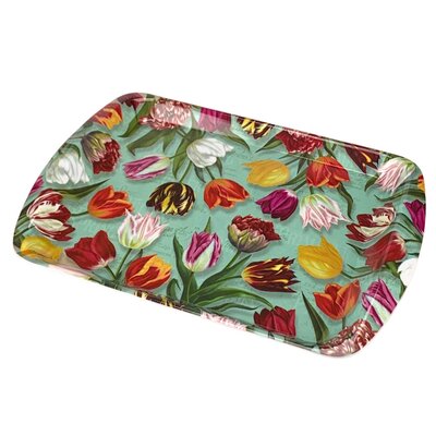 Matix Tablett Hübsche Tulpen - grün 36x24 cm